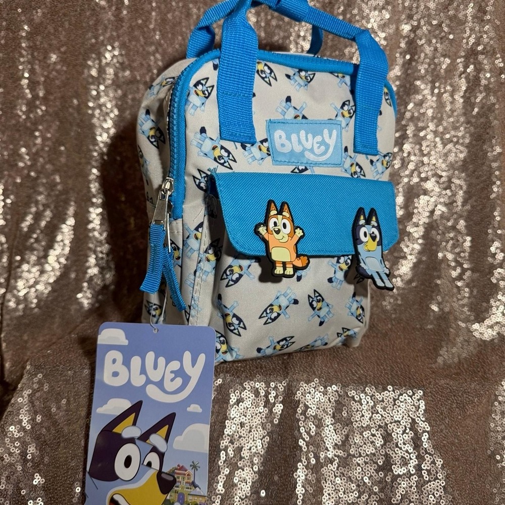 Bluey And Bingo 9" Blue Mini BackPack - NEW with tags